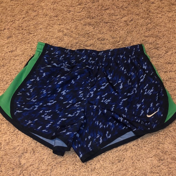 Nike Pants - blue and green nike shorts